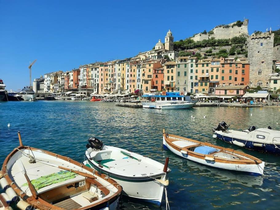La Terrazza Sul Golfo Dei Poeti Con Vista Mare Apartman Pitelli Kültér fotó